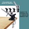 Universal Clamp-On 6-Airbrush Holder - Airbrush Accessories & Supplies for Garage or Workspace